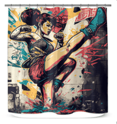 Be Bold Be Fearless Shower Curtain - Beyond T-shirts